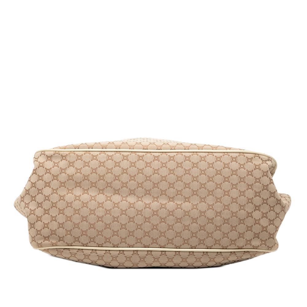 Celine B Celine Brown Beige Canvas Fabric Macadam Tassel Frame Satchel China