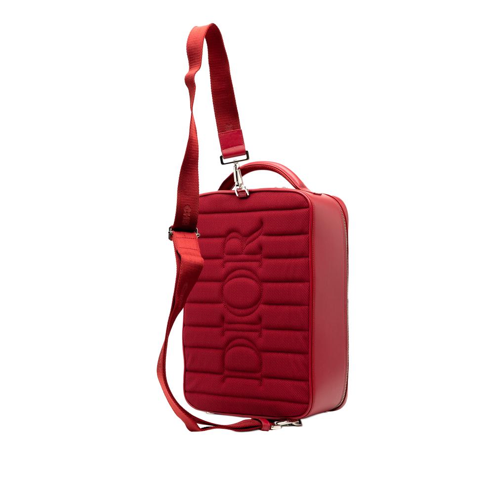 Christian Dior AB Dior Red Calf Leather Oblique Perforated skin Galaxy World Tour Shoe Case Italy
