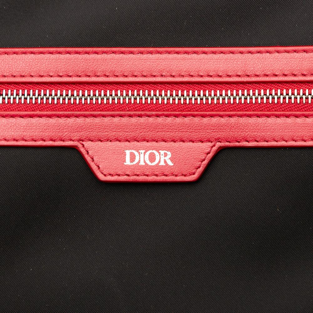 Christian Dior AB Dior Red Calf Leather Oblique Perforated skin Galaxy World Tour Shoe Case Italy