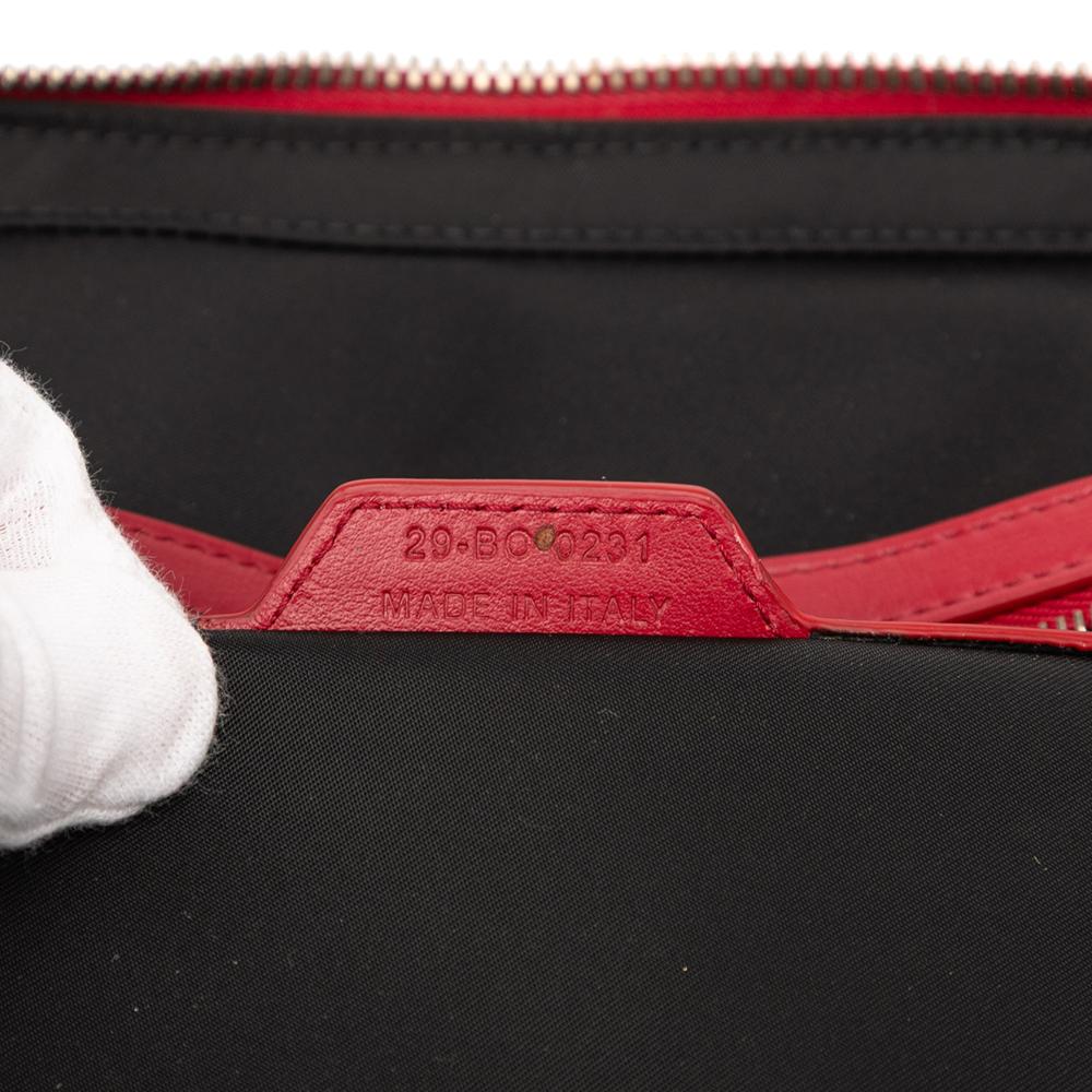 Christian Dior AB Dior Red Calf Leather Oblique Perforated skin Galaxy World Tour Shoe Case Italy