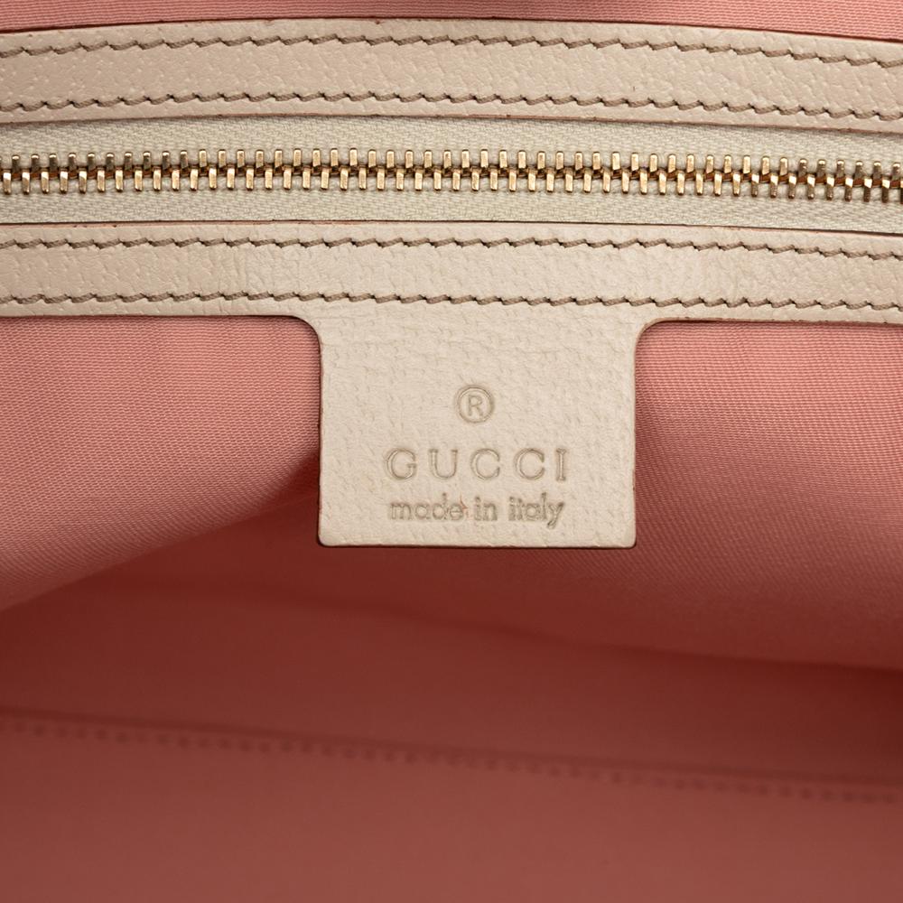 Gucci B Gucci Pink Canvas Fabric GG Jolicoeur Tote Italy