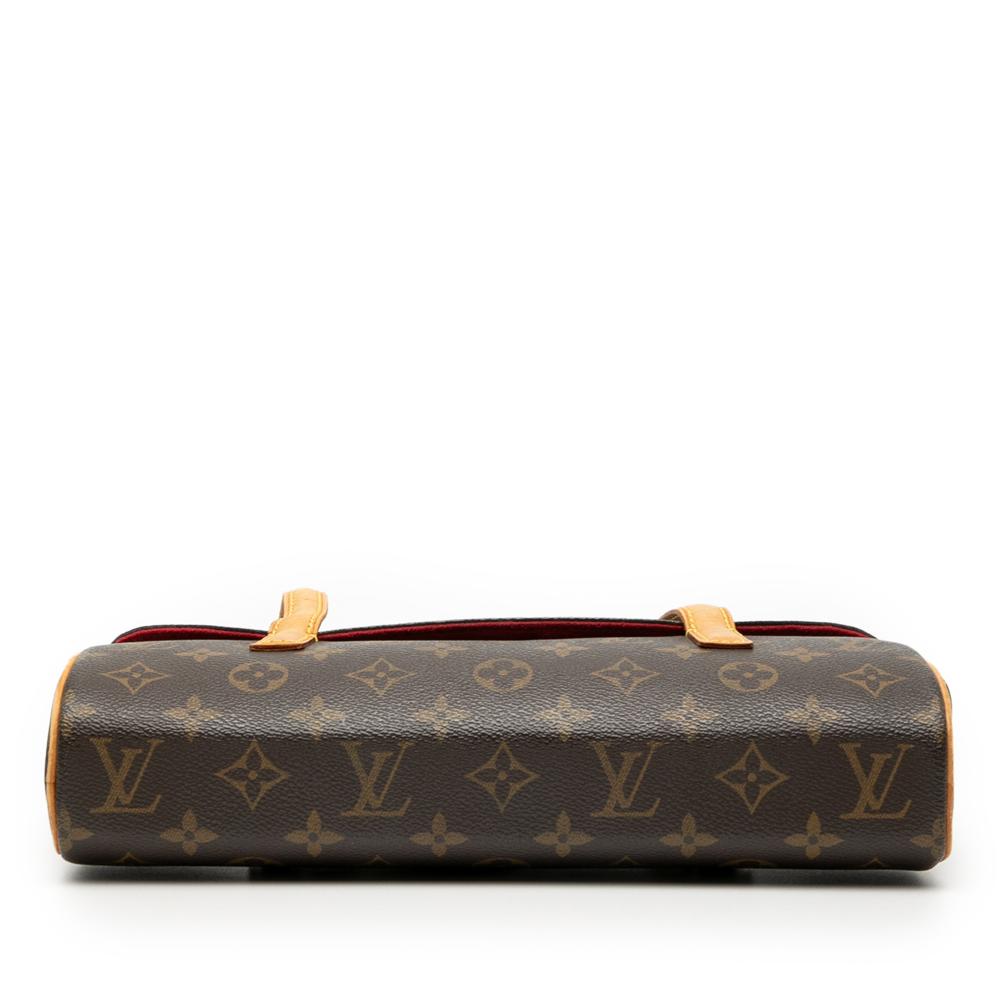 Louis Vuitton B Louis Vuitton Brown Monogram Canvas Fabric Monogram Sonatine France