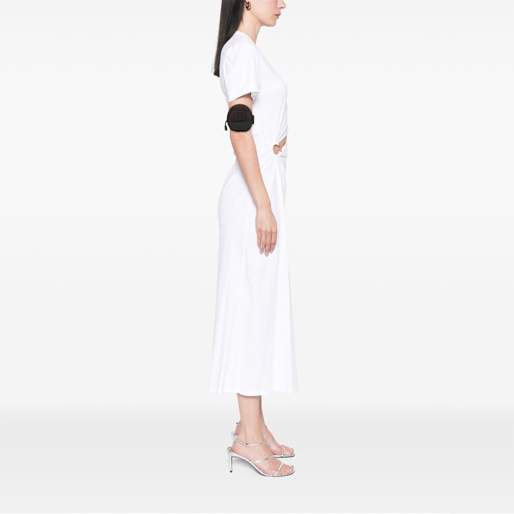 Chanel AB Chanel Brown Dark Brown Canvas Fabric CC Sports Line and Nylon Arm Pouch France