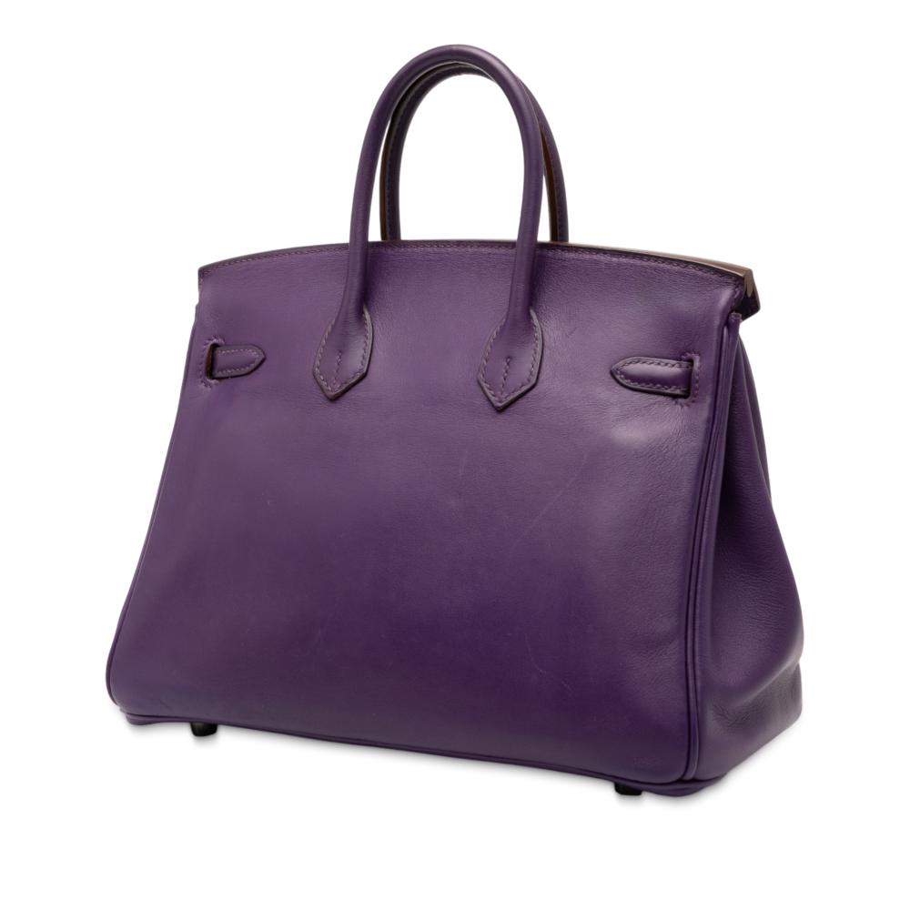 Hermès B Hermès Purple Calf Leather Swift Birkin Retourne 25 France
