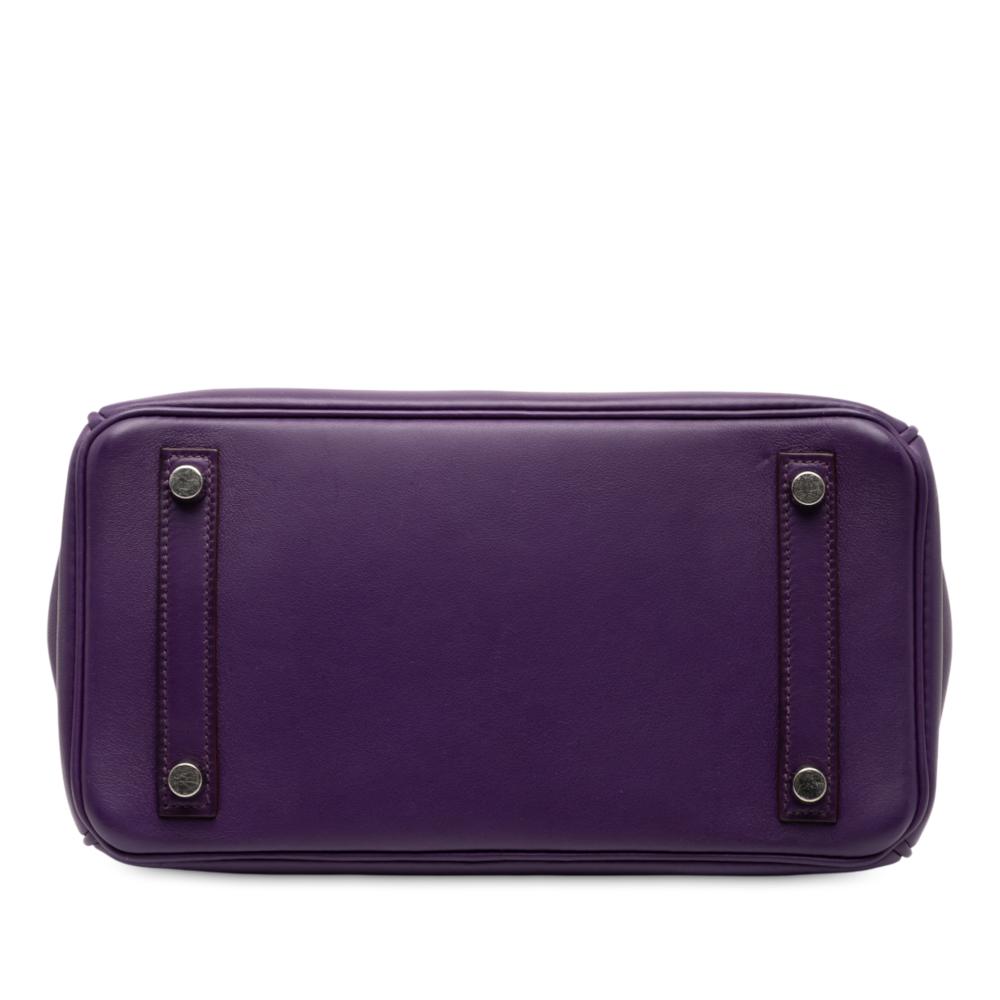 Hermès B Hermès Purple Calf Leather Swift Birkin Retourne 25 France
