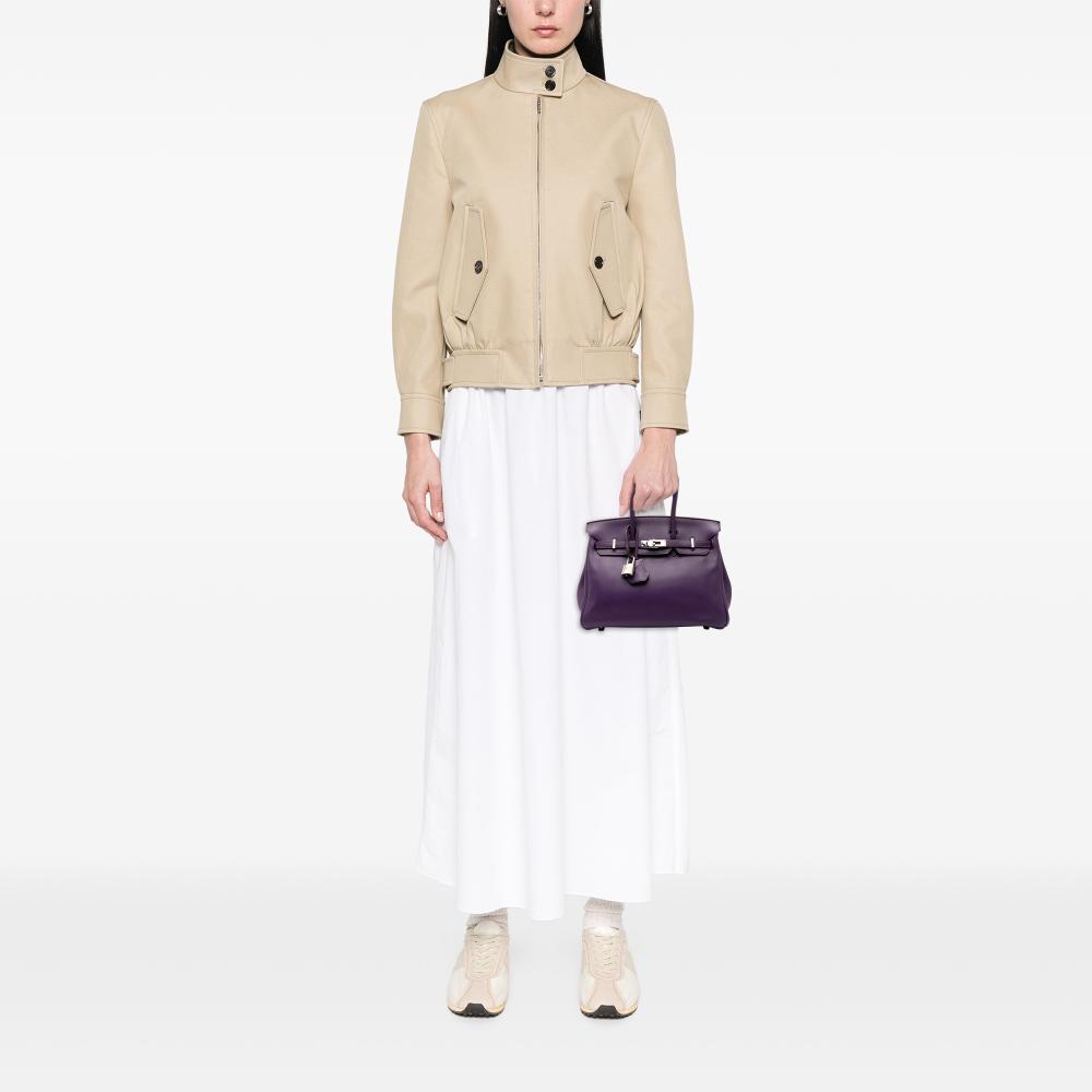 Hermès B Hermès Purple Calf Leather Swift Birkin Retourne 25 France