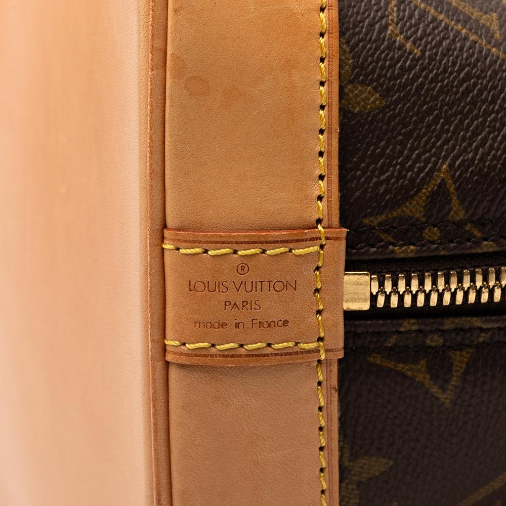 Louis Vuitton B Louis Vuitton Brown Monogram Canvas Fabric Monogram Alma PM France