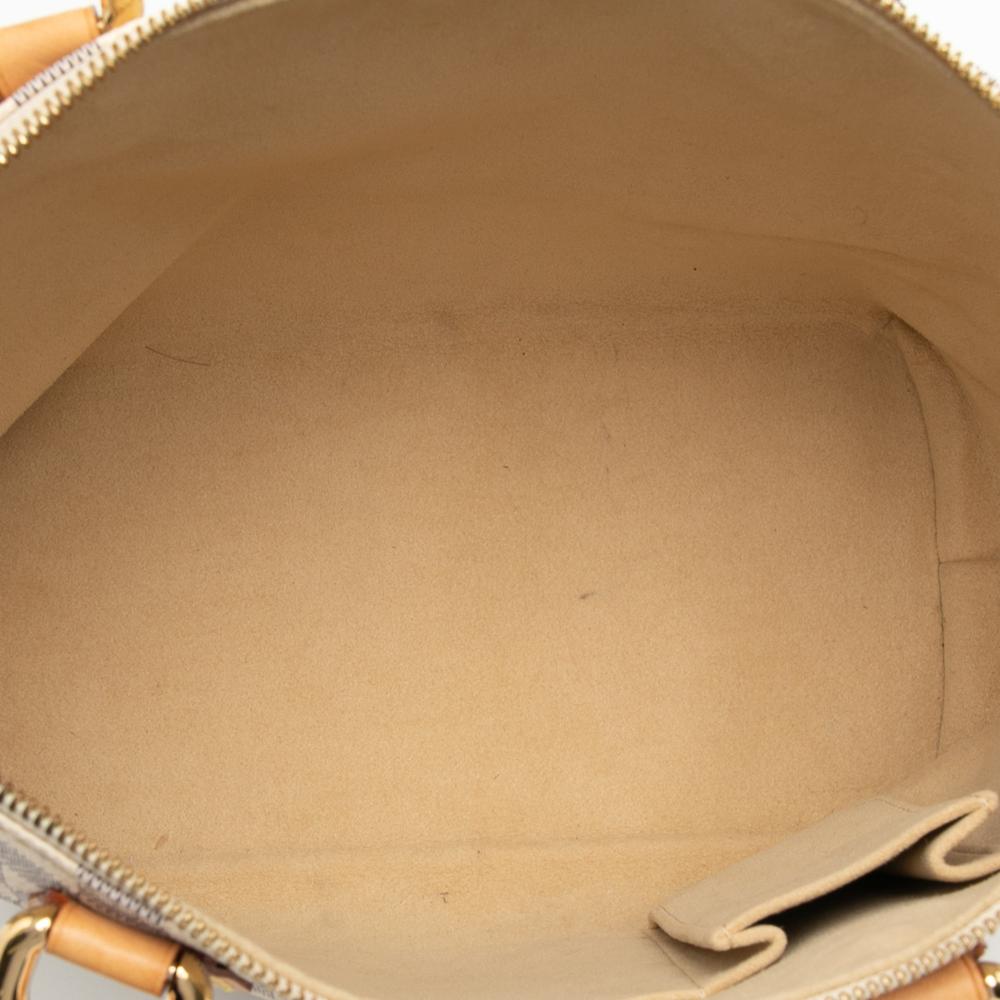 Louis Vuitton B Louis Vuitton White Damier Canvas Fabric Damier Azur Saleya PM France