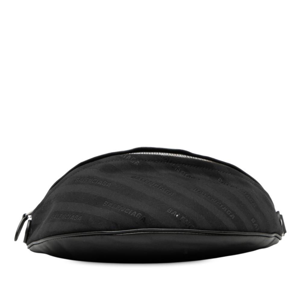 Balenciaga B Balenciaga Black Canvas Fabric Souvenir XS Belt Bag Italy