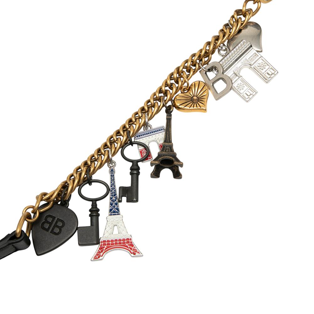 Balenciaga B Balenciaga Black Canvas Fabric Souvenir XS Belt Bag Italy