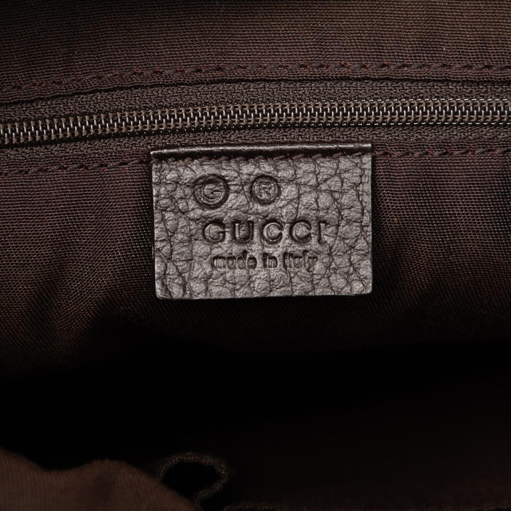 Gucci AB Gucci Brown Beige PVC Plastic GG Crystal Crossbody Italy