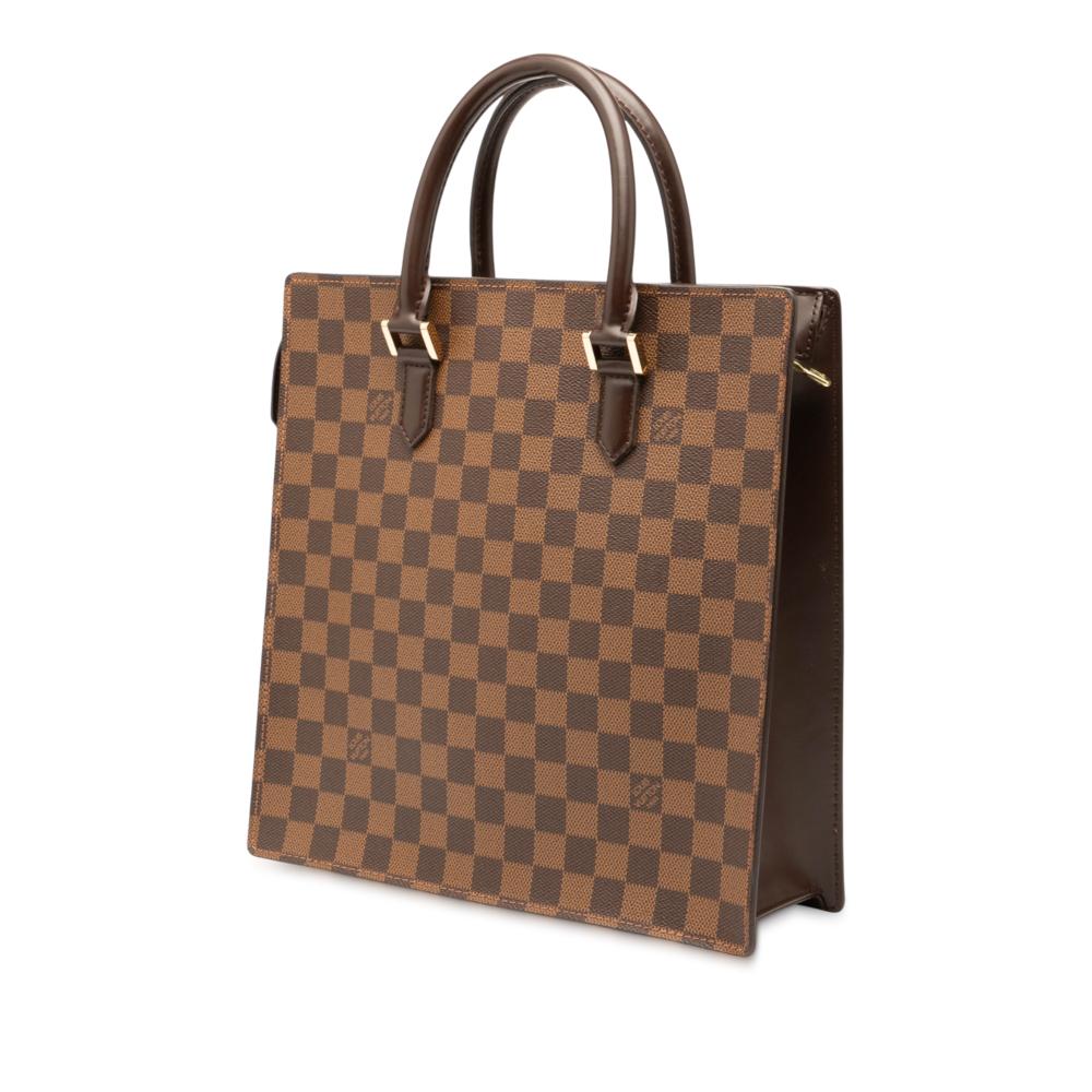 Louis Vuitton AB Louis Vuitton Brown Damier Canvas Fabric Damier Ebene Venice Sac Plat France