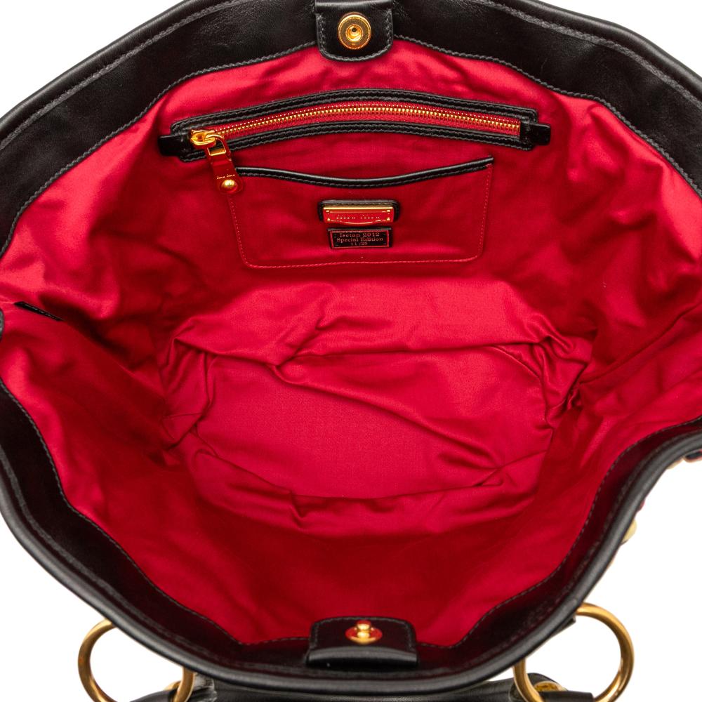 Miu Miu B Miu Miu Yellow Canvas Fabric Limited Edition Matelasse Printed Handbag Italy