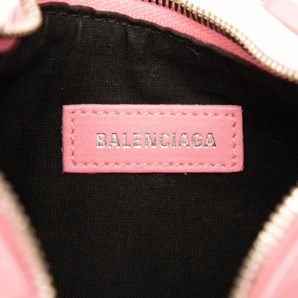 Balenciaga B Balenciaga Pink Light Pink Patent Leather Leather Patent Motocross Le Cagole XS Italy