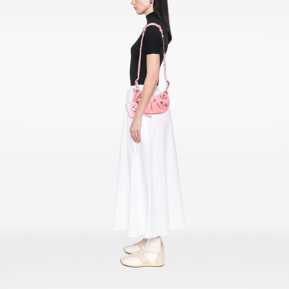 Balenciaga B Balenciaga Pink Light Pink Patent Leather Leather Patent Motocross Le Cagole XS Italy