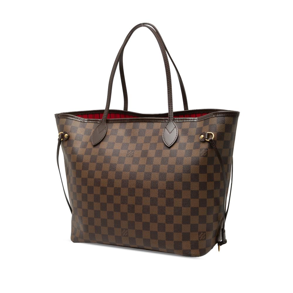 Louis Vuitton B Louis Vuitton Brown Damier Canvas Fabric Damier Ebene Neverfull MM France