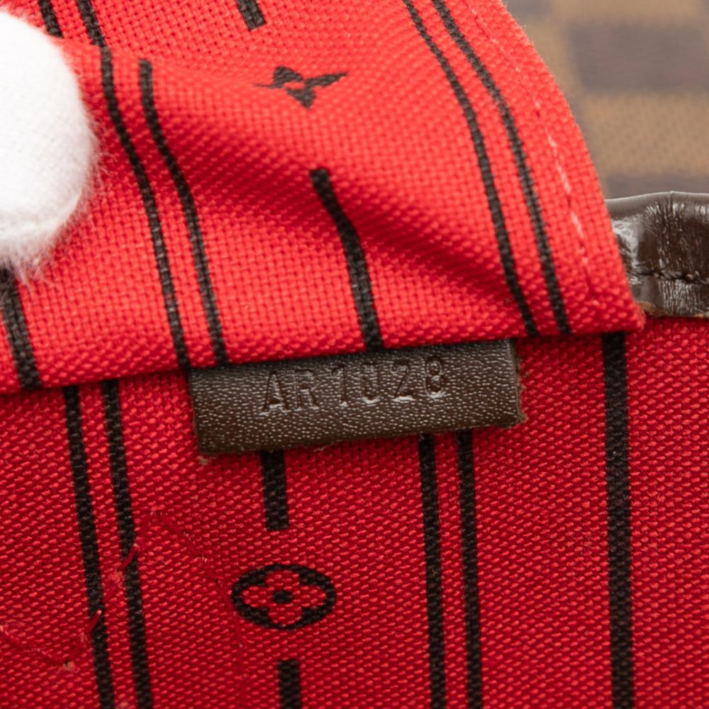 Louis Vuitton B Louis Vuitton Brown Damier Canvas Fabric Damier Ebene Neverfull MM France