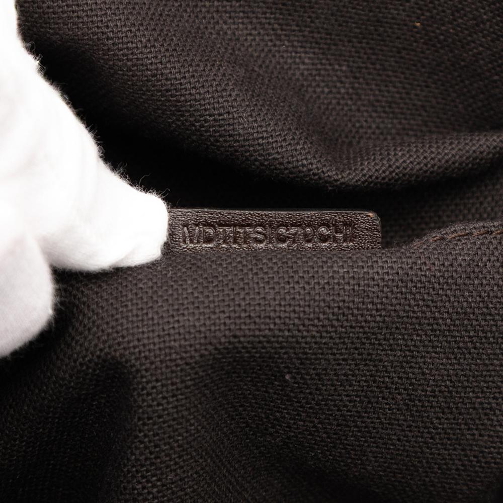 Burberry AB Burberry Brown Beige Coated Canvas Fabric Small Haymarket Check Salisbury Tote Moldova