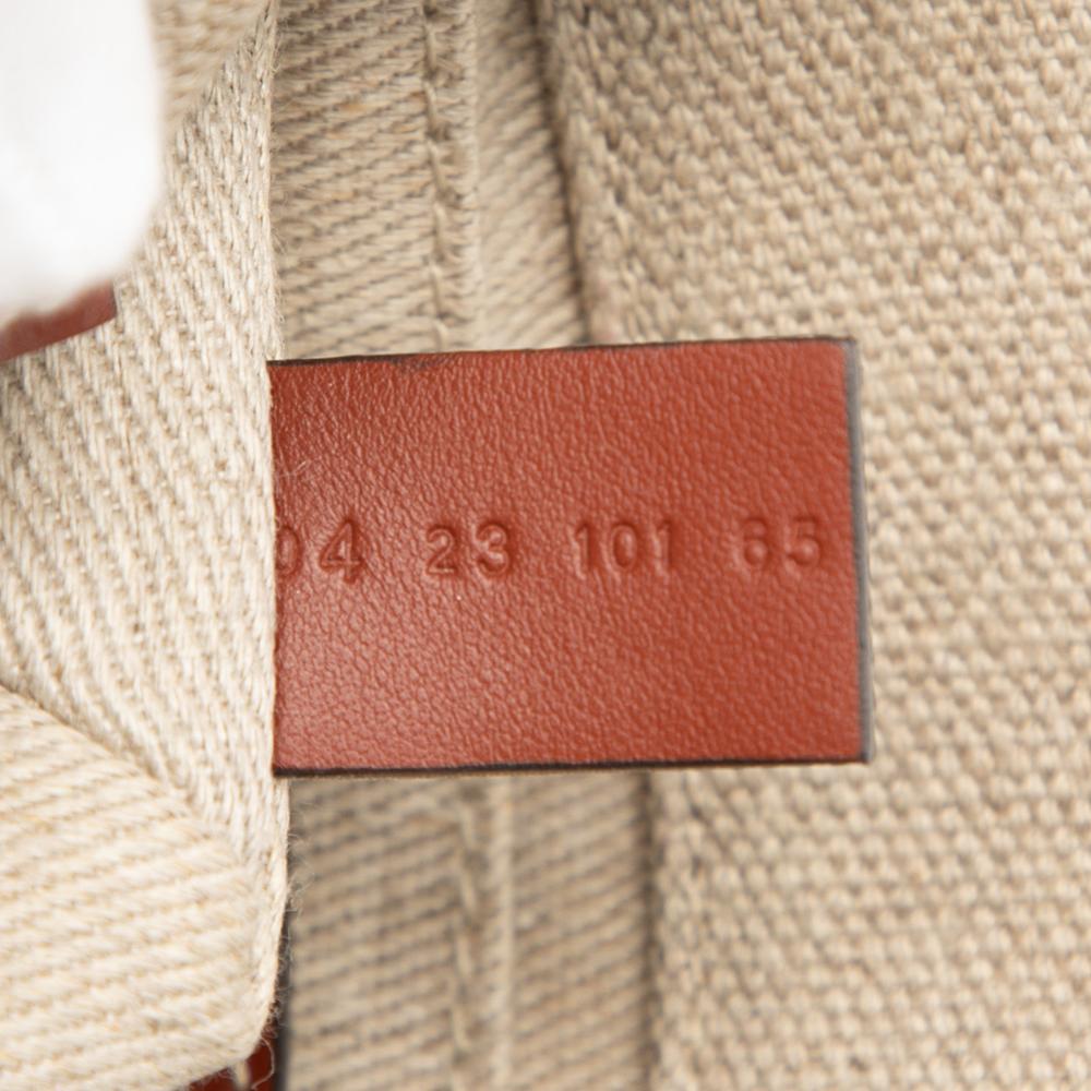 Chloé AB Chloé Brown Beige Canvas Fabric Mini Woody Satchel Italy