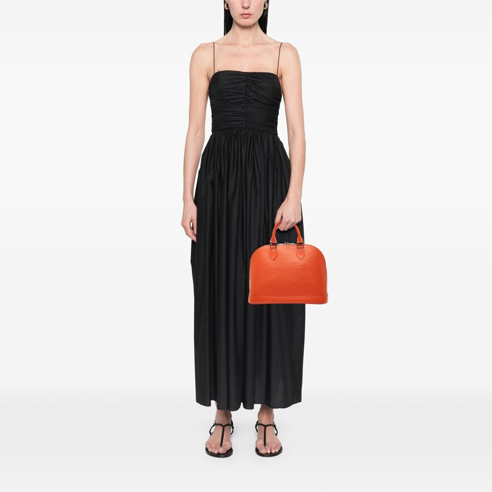 Louis Vuitton B Louis Vuitton Orange Epi Leather Leather Epi Alma PM France