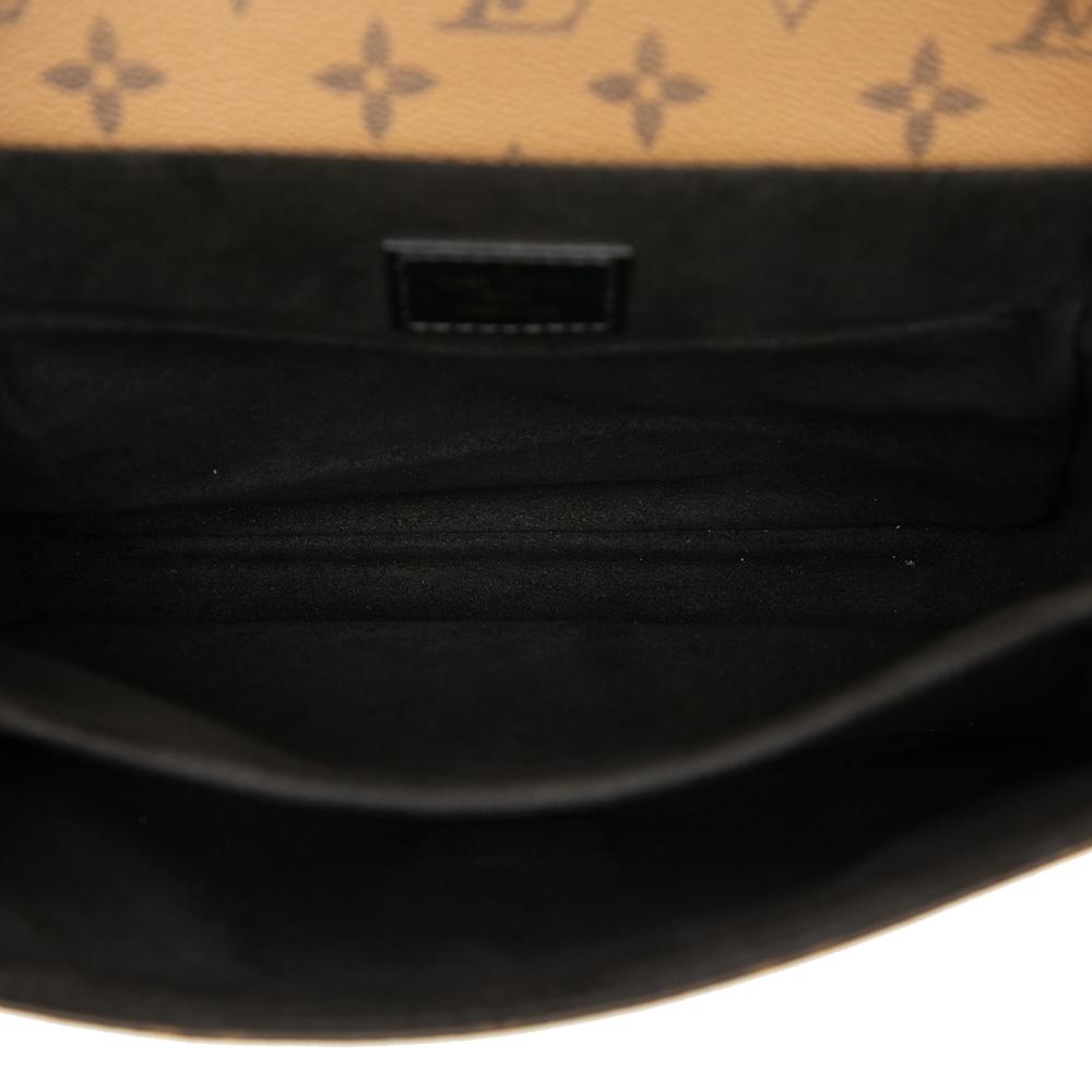 Louis Vuitton AB Louis Vuitton Brown Monogram Canvas Fabric Monogram Reverse Pochette Metis Italy