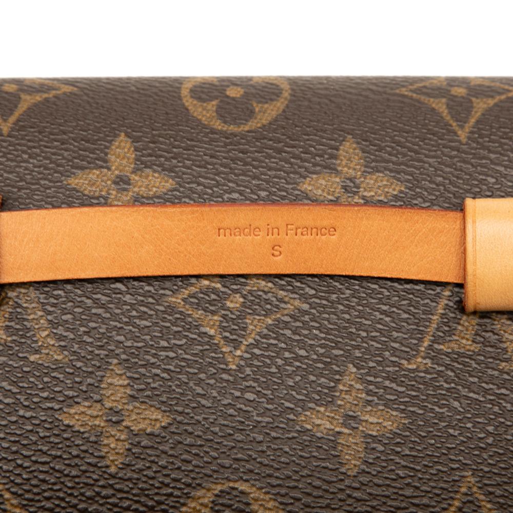 Louis Vuitton B Louis Vuitton Brown Monogram Canvas Fabric Monogram Pochette Florentine France