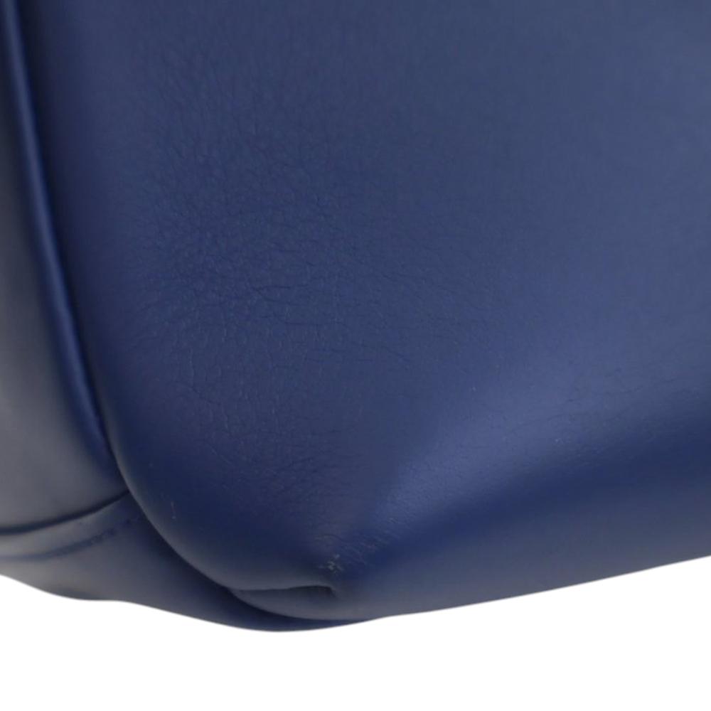 Chanel AB Chanel Blue Calf Leather Medium skin Trendy CC Bowling Bag France