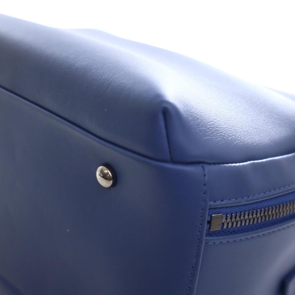 Chanel AB Chanel Blue Calf Leather Medium skin Trendy CC Bowling Bag France