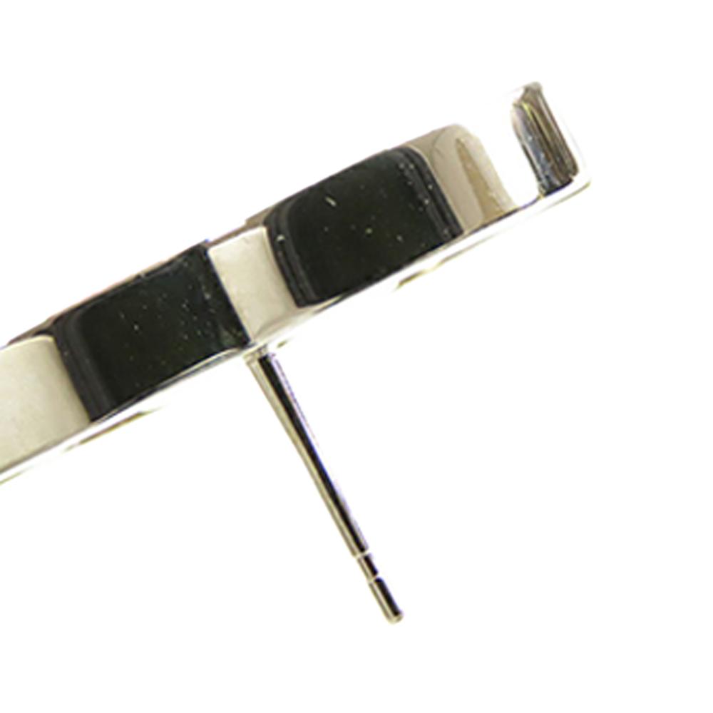 Chanel AB Chanel Gold Gold Plated Metal CC Enamel and Push Back Earrings Italy