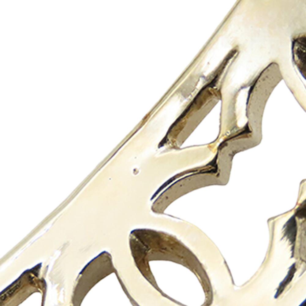 Chanel B Chanel Gold Gold Plated Metal Multiple CC Cuff Bracelet S Italy