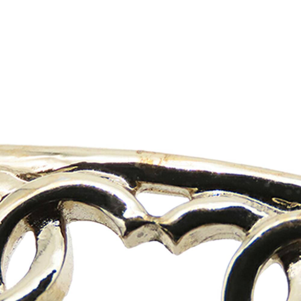 Chanel B Chanel Gold Gold Plated Metal Multiple CC Cuff Bracelet S Italy