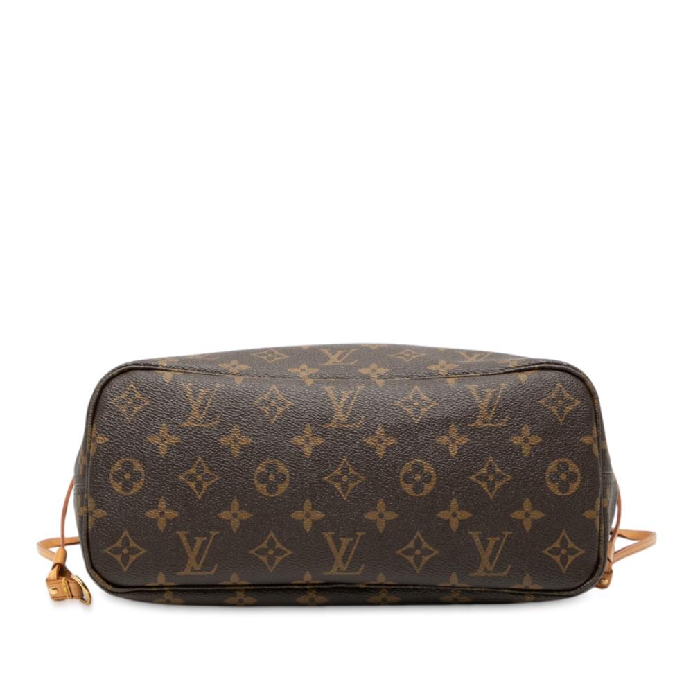 Louis Vuitton B Louis Vuitton Brown Monogram Canvas Fabric Monogram Neverfull PM France