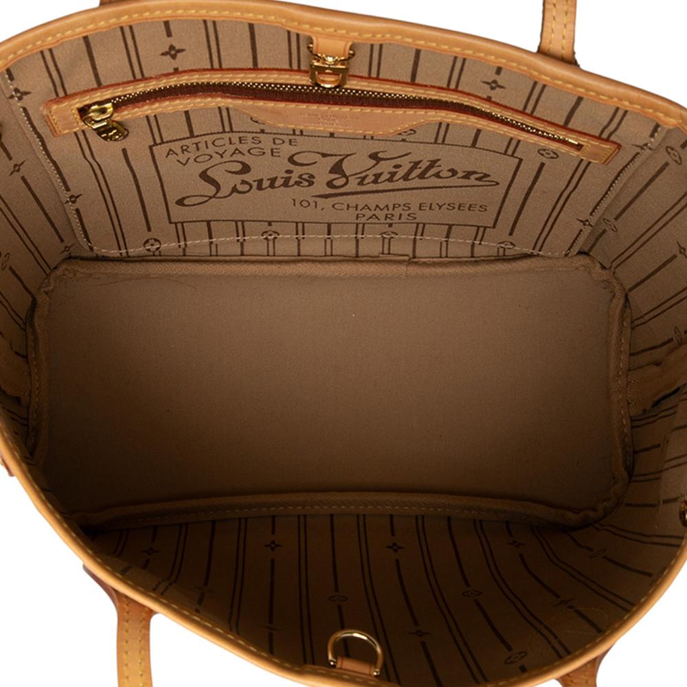 Louis Vuitton B Louis Vuitton Brown Monogram Canvas Fabric Monogram Neverfull PM France