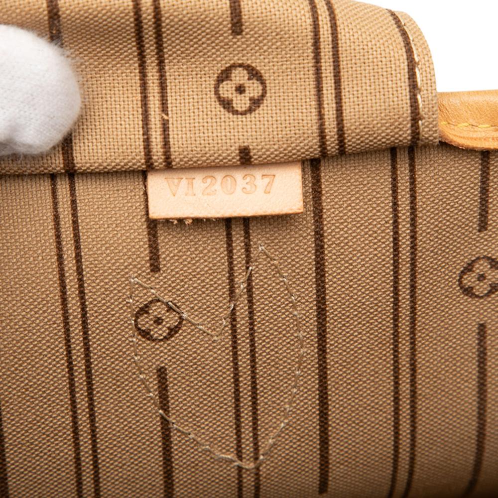 Louis Vuitton B Louis Vuitton Brown Monogram Canvas Fabric Monogram Neverfull PM France