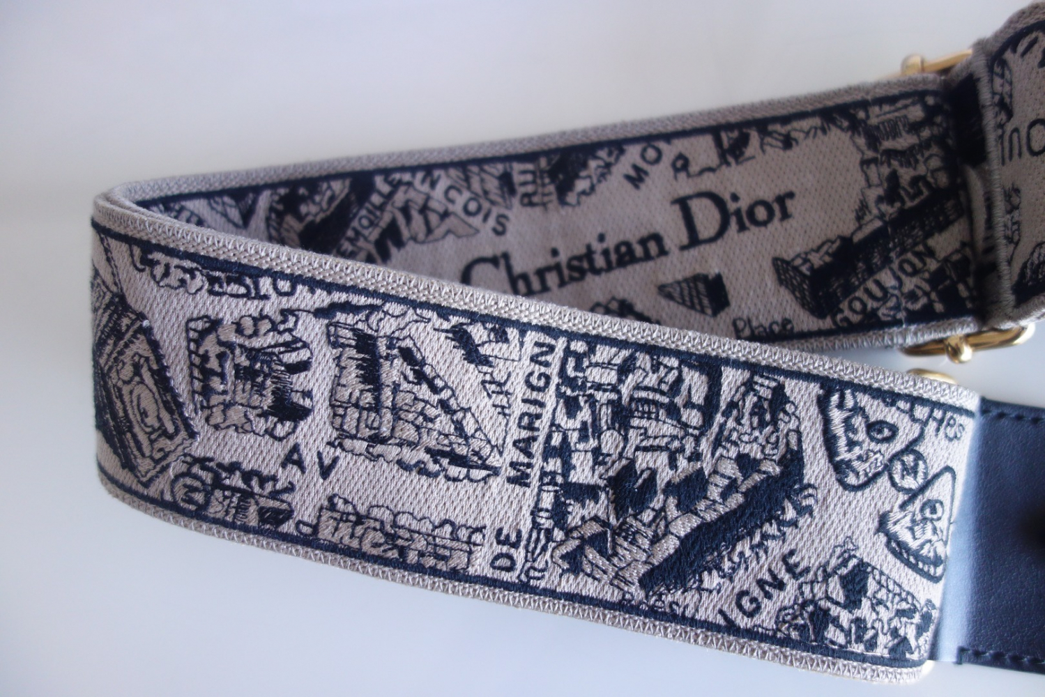 Christian Dior Bestickter Dior-Schulterriemen