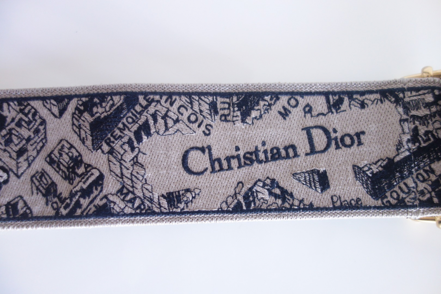 Christian Dior Bestickter Dior-Schulterriemen