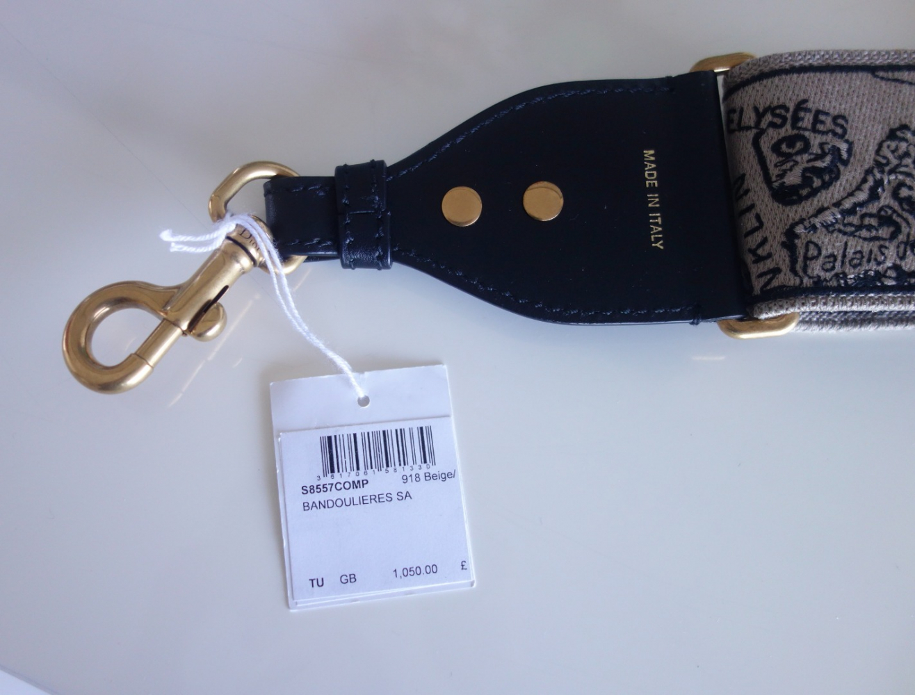 Christian Dior Bestickter Dior-Schulterriemen