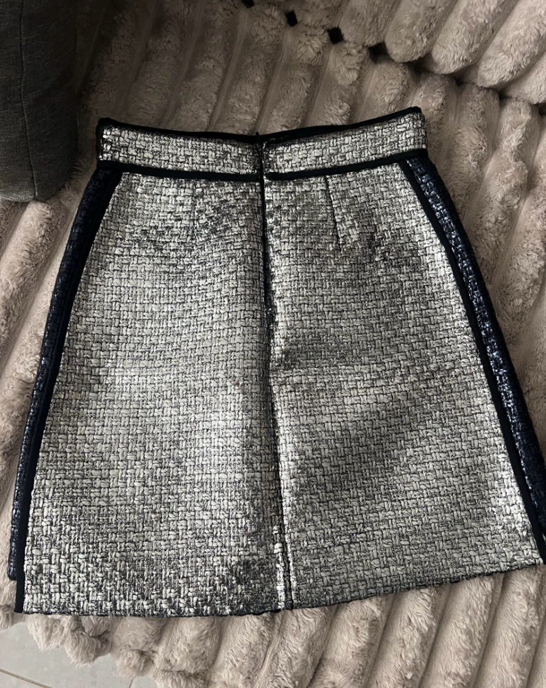 MSGM Silberner Rock Größe M