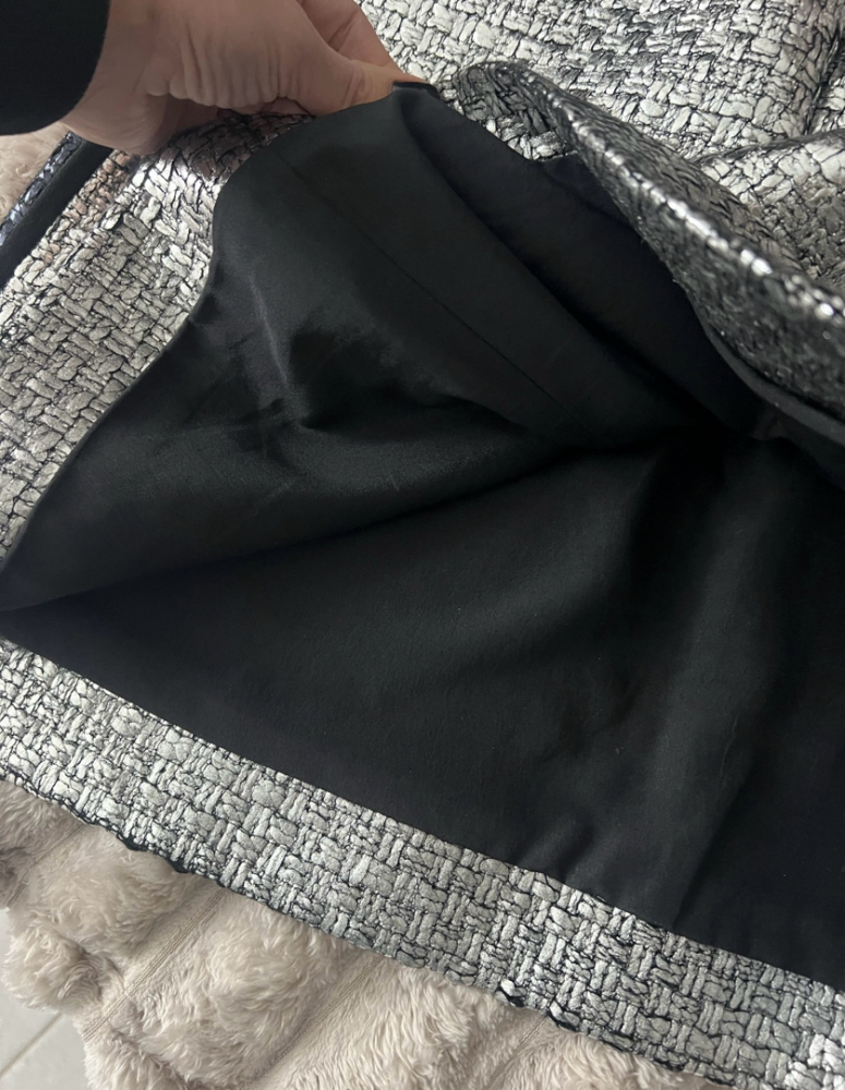 MSGM Silberner Rock Größe M