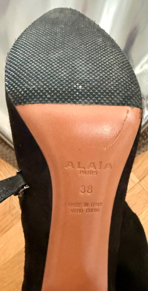 Azzedine Alaïa wildleder-Overknee-Stiefel