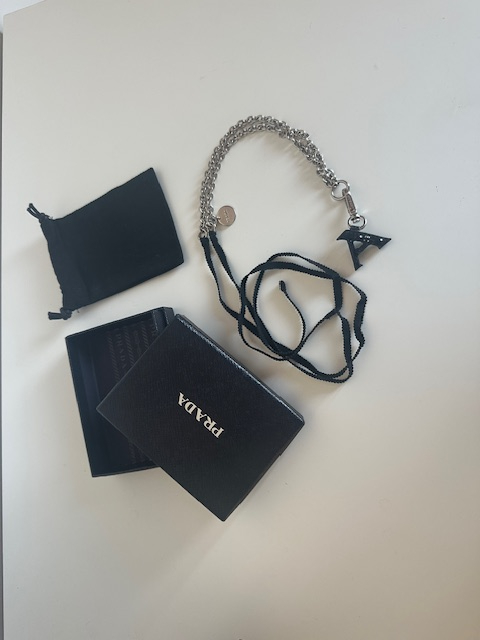 Prada Necklace with letter A pendant