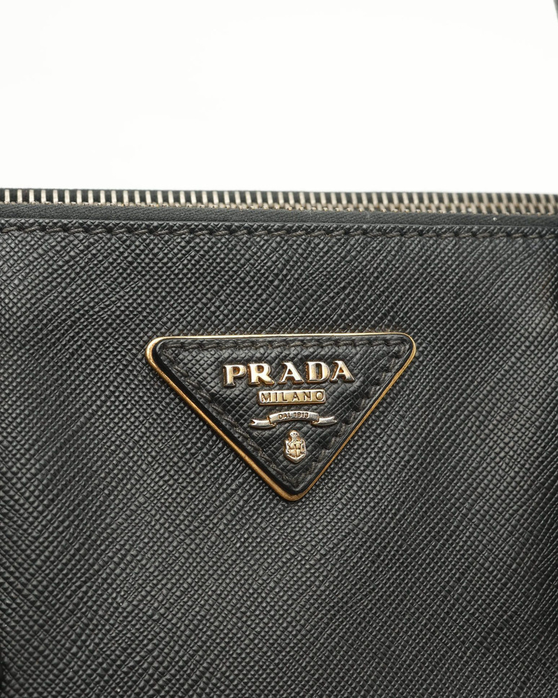 Prada Medium Saffiano Lux Galleria Double Zip Bag