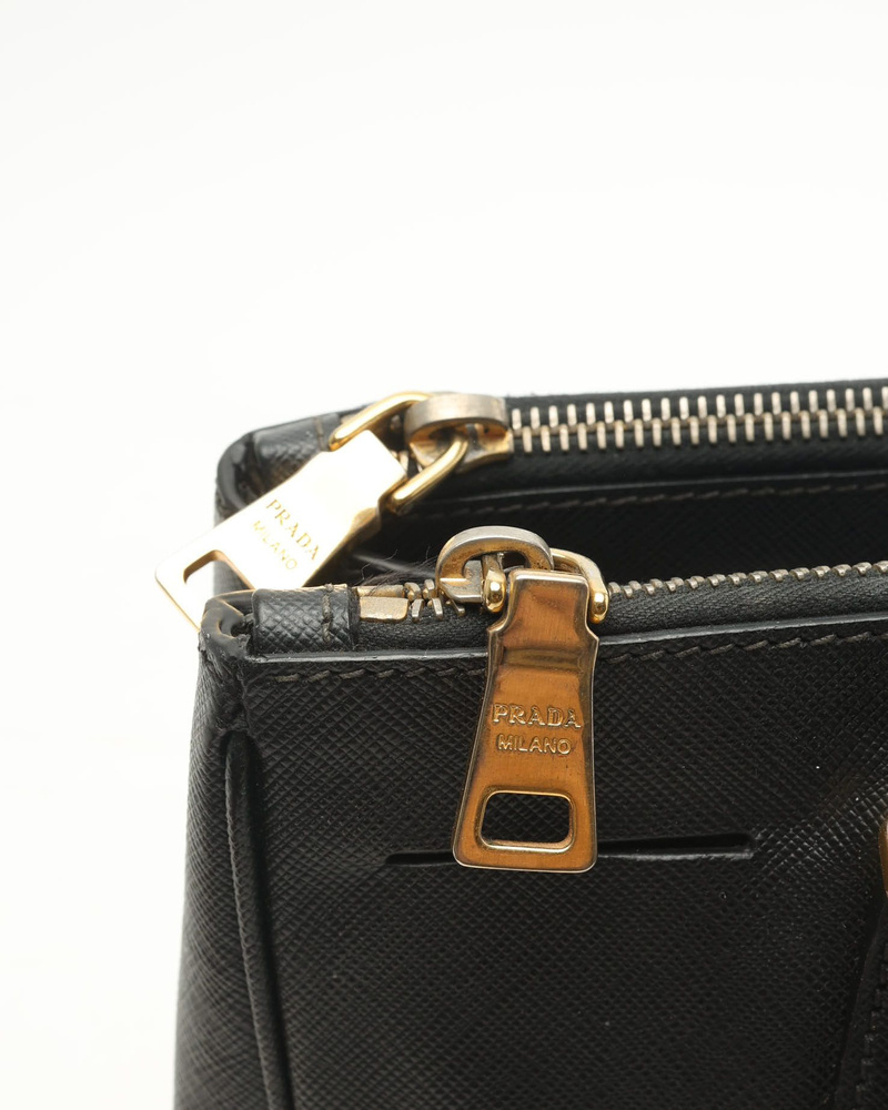 Prada Medium Saffiano Lux Galleria Double Zip Bag