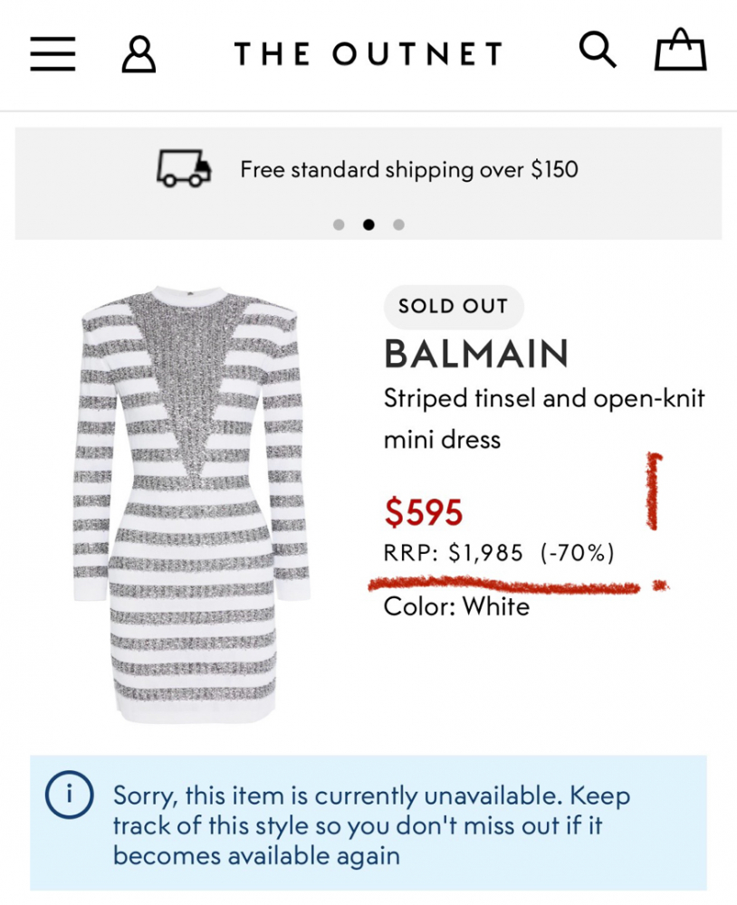 Balmain Striped Tinsel And Open-knit Mini Dress