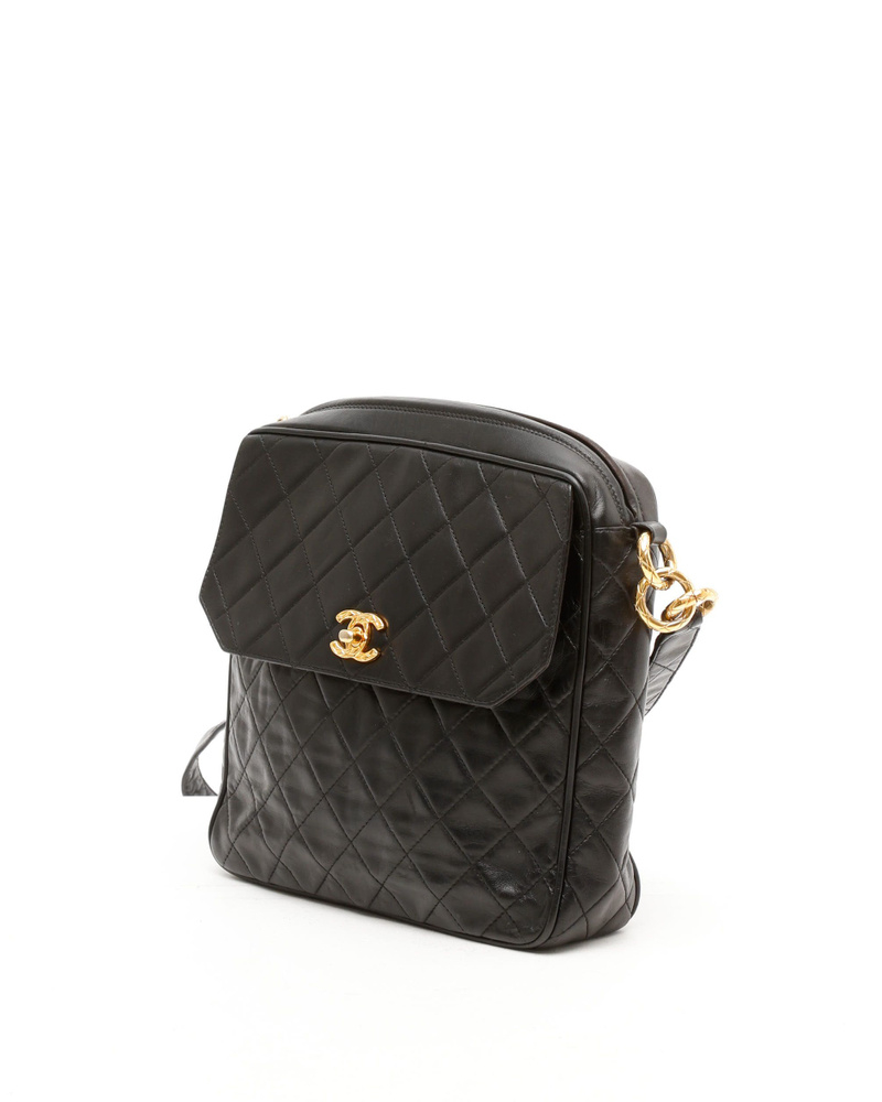 Chanel CC Quilted Large Square Camera Bag