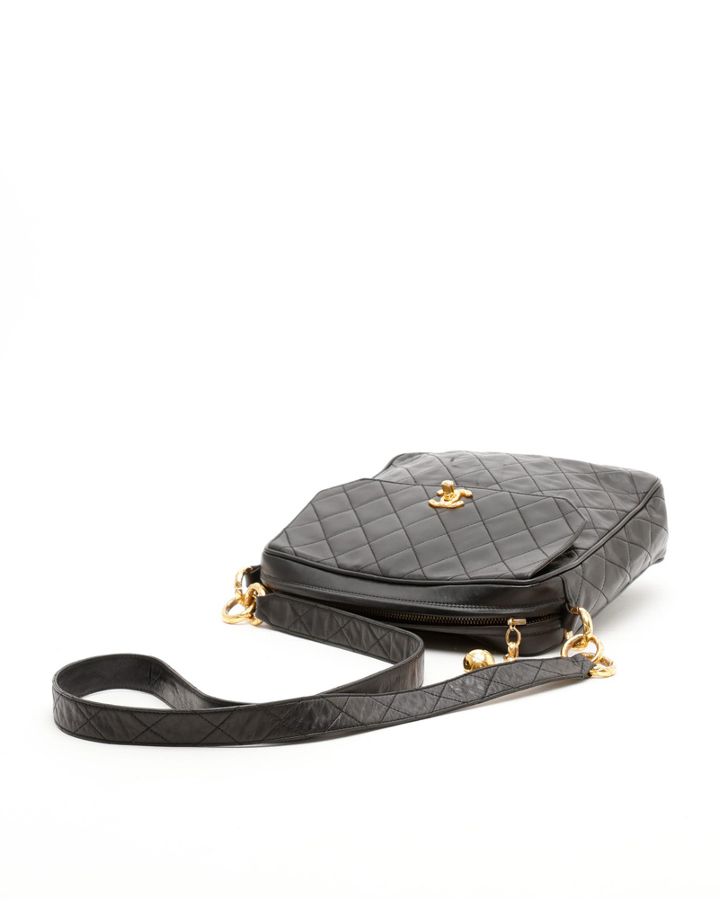 Chanel CC Quilted Large Square Camera Bag