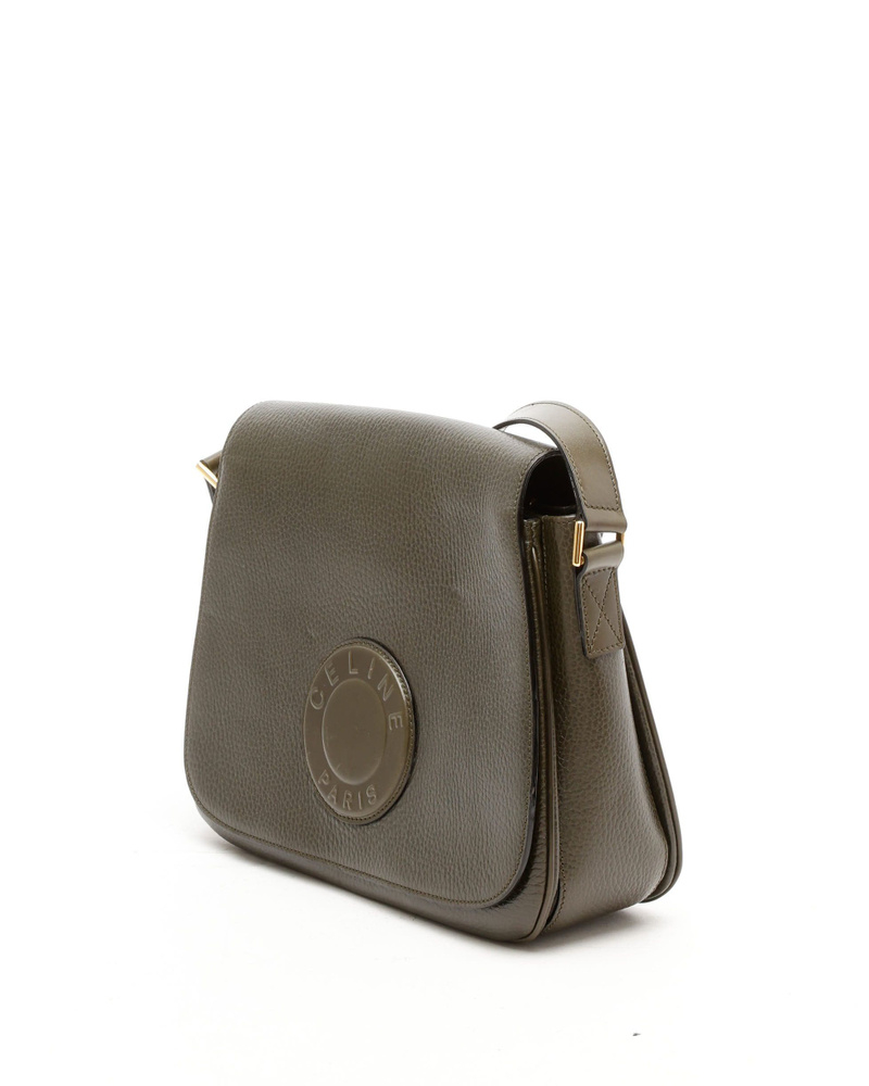 Celine Céline Circle Logo Crossbody Bag