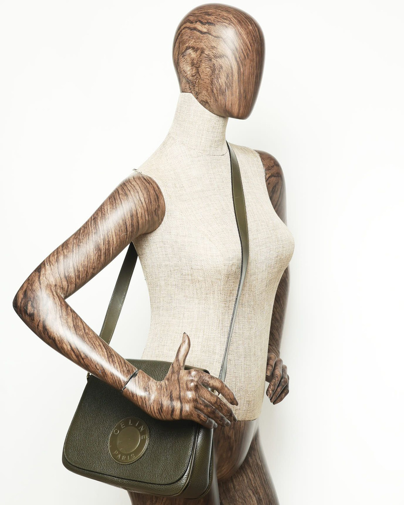 Celine Céline Circle Logo Crossbody Bag