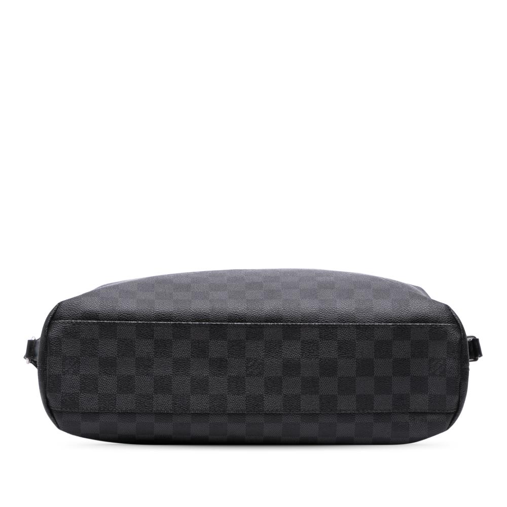 Louis Vuitton B Louis Vuitton Black Damier Canvas Fabric Damier Graphite Mick MM France