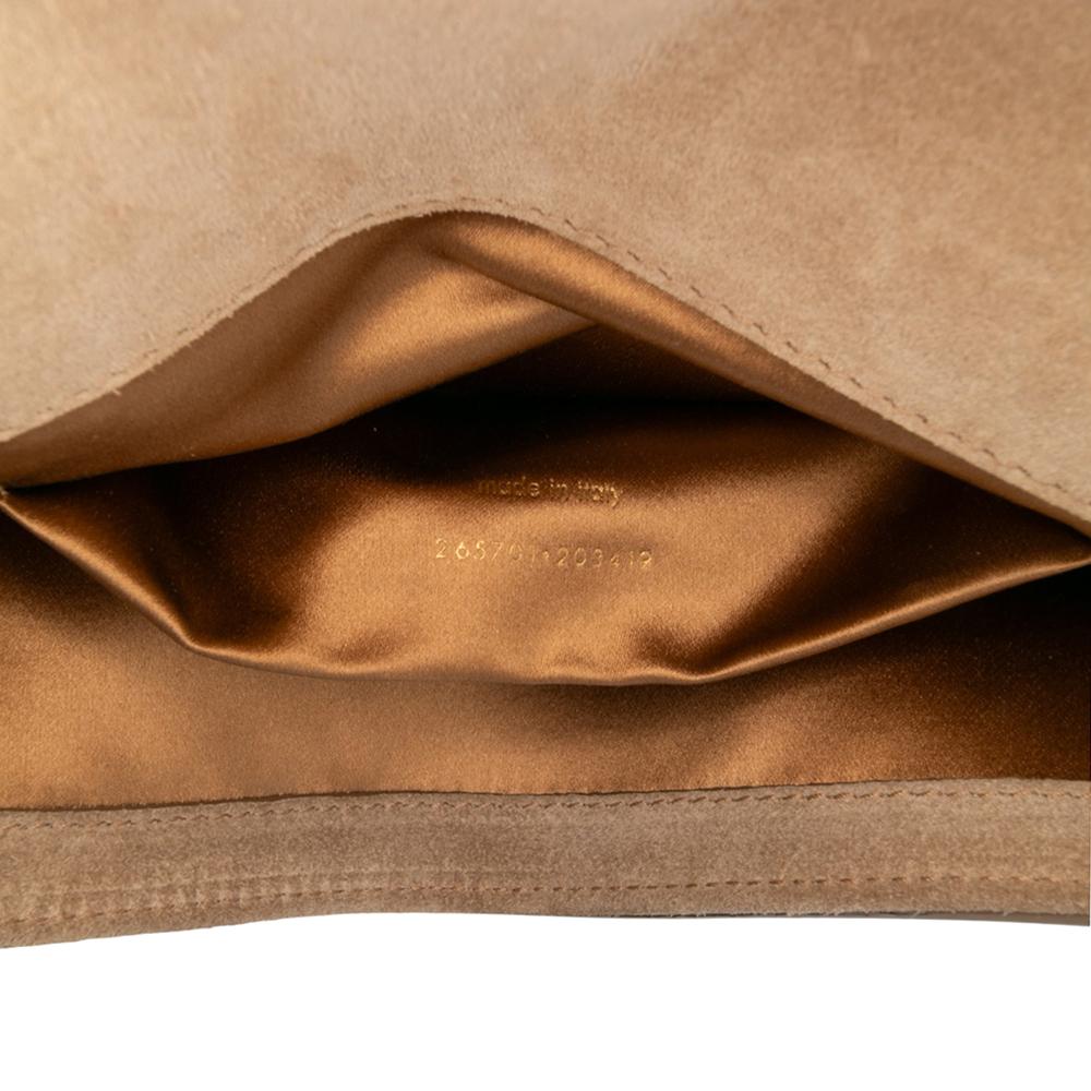 Saint Laurent B Saint Laurent Gold Patent Leather Leather Patent Chyc Ligne Clutch Italy